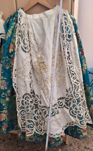 Traje de Fallera oro y azul