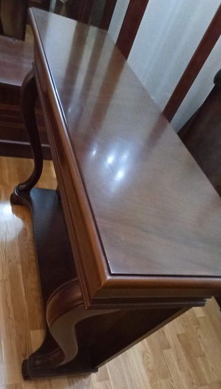 Mueble recibidor clásico madera maciza
