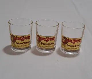 3 bicchierini liquore Strega in vetro