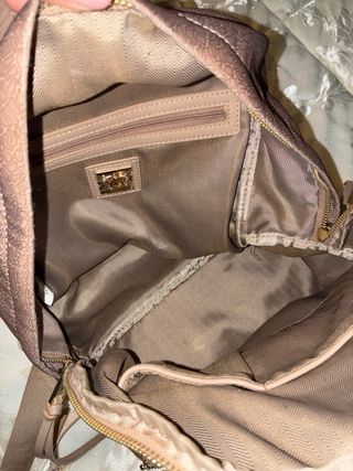 Zainetto YNOT?  marrone con logo dorato