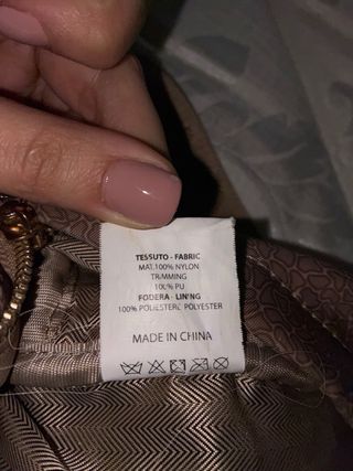 Zainetto YNOT?  marrone con logo dorato