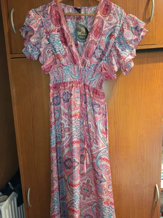 Vestido estampado paisley talla única