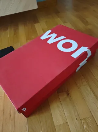 Botas altas negras de piel, 36.