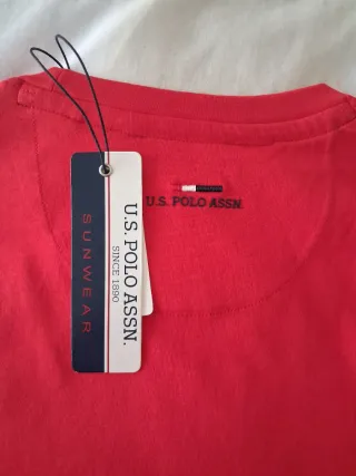 Camiseta US Polo ASSN Hombre Talla S Roja