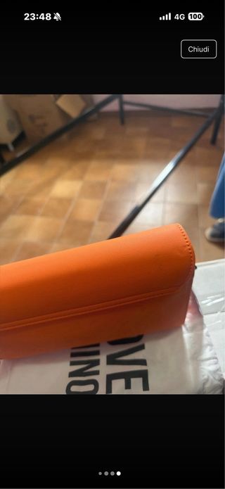 Borsa Moschino Arancione Logo LOVE MOSCHINO