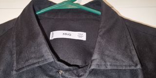 Camisa Mango Negra Talla M Slim Fit Nueva