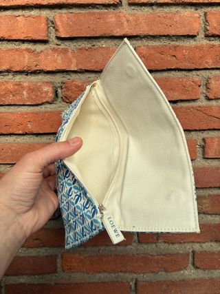 Bolso de viaje Loewe estampado azul