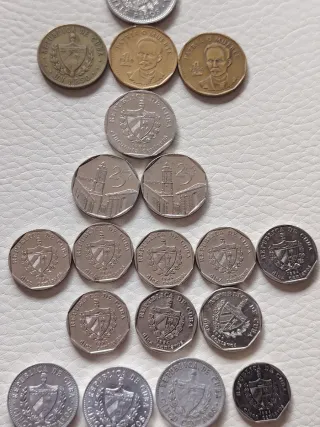 20 Monedas Antiguas de Cuba.