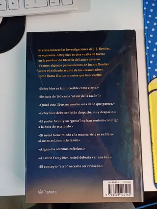 Libro JJ Benítez Estoy bien en tapa dura.