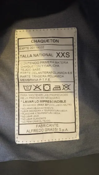 Chaquetón militar azul aire
