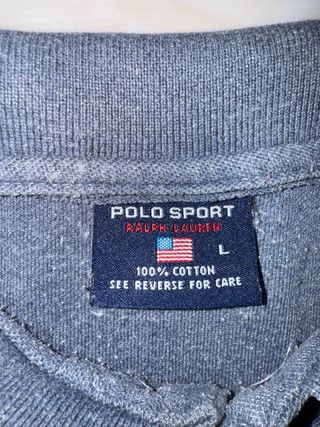 Polo Sport Ralph Lauren Originale Grigia Taglia L