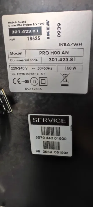 Campana extractora de cocina negra