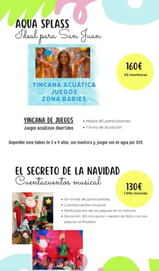 Animaciones para comisiones infantiles