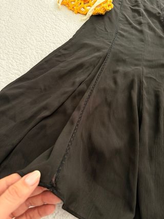 Vestido largo negro Zara