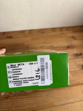 Juego Manillas Amig BETA Acero Latonado