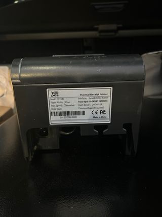 Caja registradora con impresora térmica