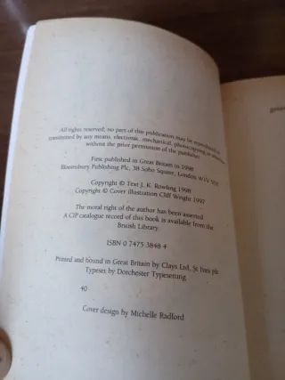 First Edition -Harry Potter, libros del 2 al 7