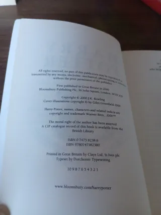 First Edition -Harry Potter, libros del 2 al 7