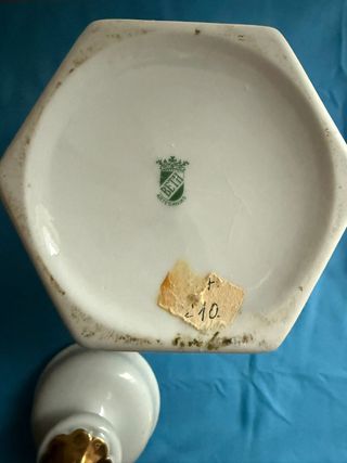 Tarro de jengibre de porcelana con flores