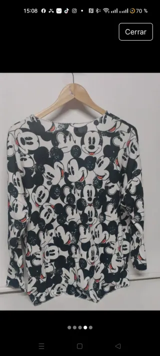 Sudadera Disney Mickey Made in Italy Talla XL