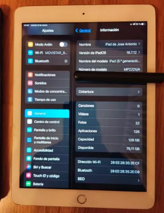 Apple iPad 5ª Gen Blanco