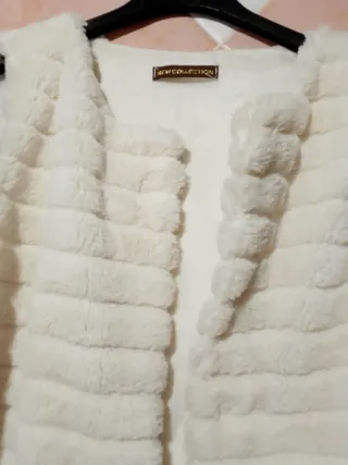 Gilet in pelliccia ecologica donna