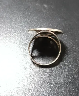 Anillo Bulgari Plata y Onix