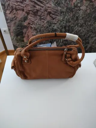 Bolso Jaslen Camel Piel