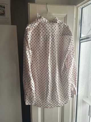 Camicetta Chanel Pois Nera Rosa