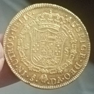 8 Escudos 1800 Carlos IV Oro Histórico Inversión
