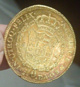 8 Escudos 1800 Carlos IV Oro Histórico Inversión