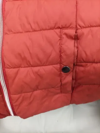 Anorak Lefties con capucha, color TEJA .
