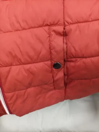 Anorak Lefties con capucha, color TEJA .