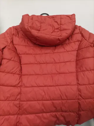 Anorak Lefties con capucha, color TEJA .