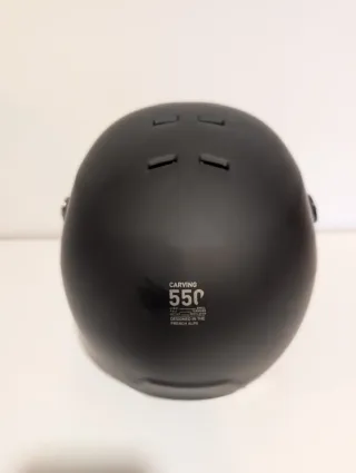 Casco de ski / snow negro mate con visor talla M