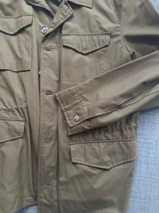 Cazadora Zara Verde Militar Talla M