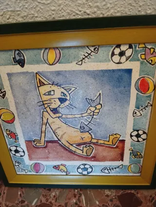 2 Cuadros Infantiles Gatos