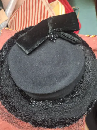 3 Sombreros Vintage Negro Años 30