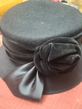 3 Sombreros Vintage Negro Años 30