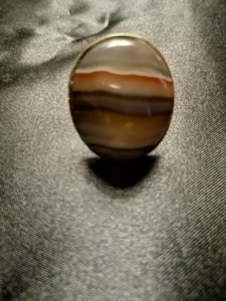 Anillo Espectacular Ágata y Plata