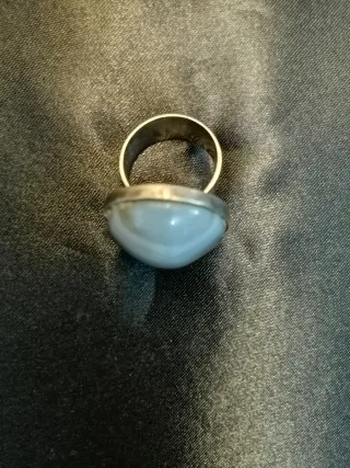 Anillo Espectacular Ágata y Plata