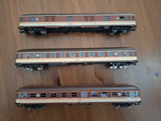 Lote 3 Coches Roco H0 Estrella Renfe