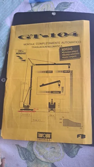 Grúa GT-104 Montaje Automático