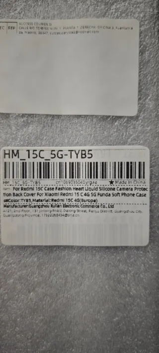 Funda móvil para Xiaomi Redmi 15C