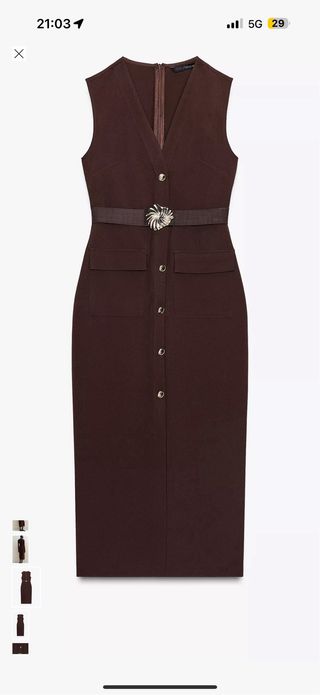 Vestiti midi crepe cintura