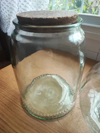 Tarros de cristal con tapón de corcho