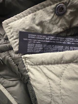 Cazadora acolchada Pull&Bear verde