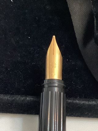 JUEGO PLUMA-BOLIGRAFO WATERMAN. PLAQUE DE PLATA.