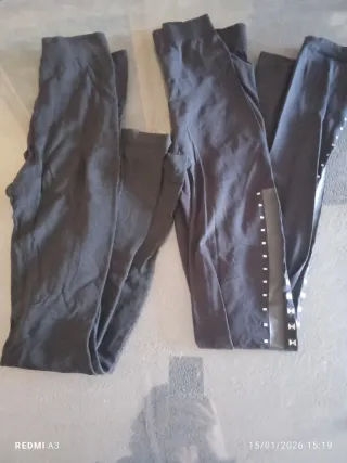 2 Calentadores grises talla única