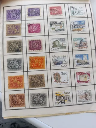 116 sellos postales antiguos